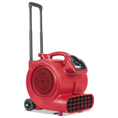 SANITAIRE DRY TIME Air Mover with Wheels and Handle, 1281 cfm, Red, 20 ft. Cord SC6057A